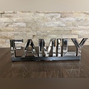 Silver mirrored Family Decor